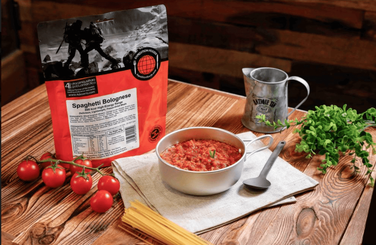 Expedition Foods Freeze Dried Meal Pouch - Spaghetti Bolognese - Various Sizes