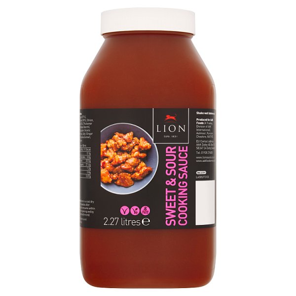 Lion Sweet & Sour Cooking Sauce 2.27 Litre - Bulk Food Ration Storage