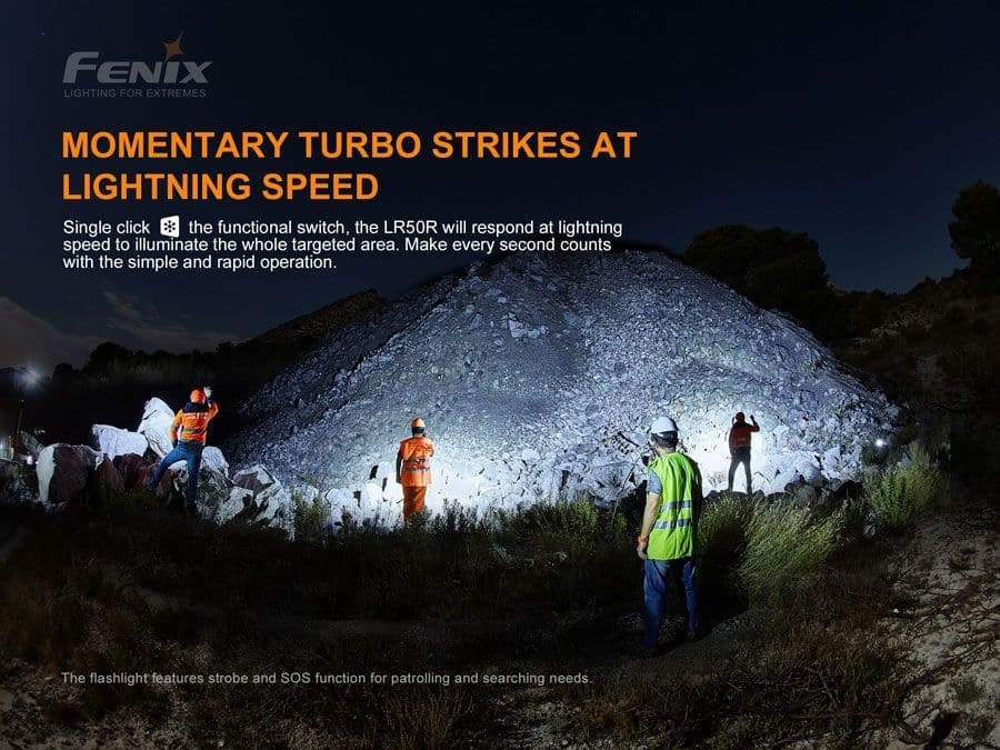 Fenix LR50R 12,000 Lumen Searchlight Torch