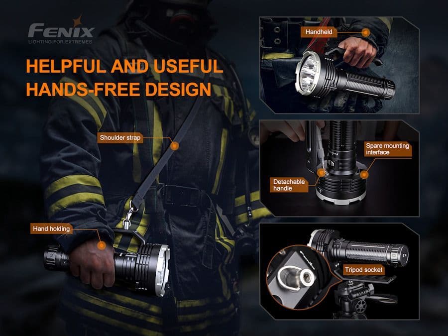 Fenix LR80R 18,000 Lumen Rechargeable Searchlight Torch