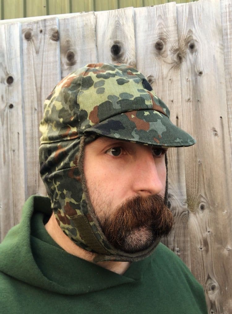 German Military Flecktarn Camouflage Winter Hat