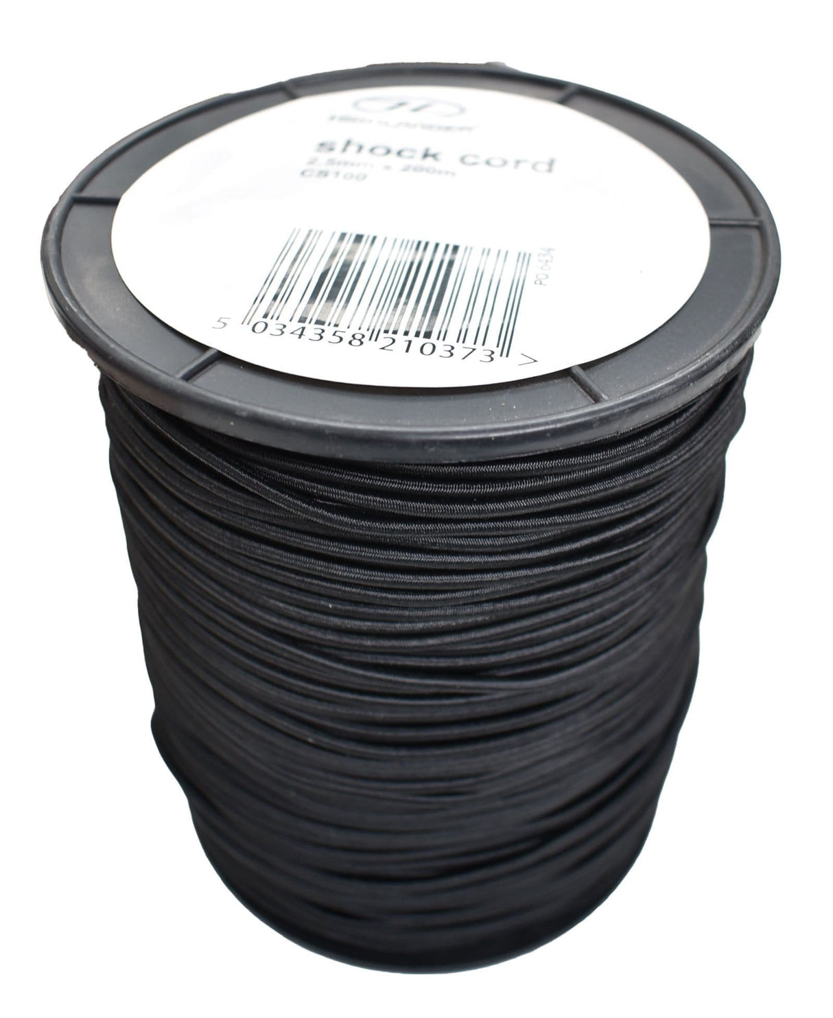 Highlander Black Shock Cord - 2.5mm x 1m