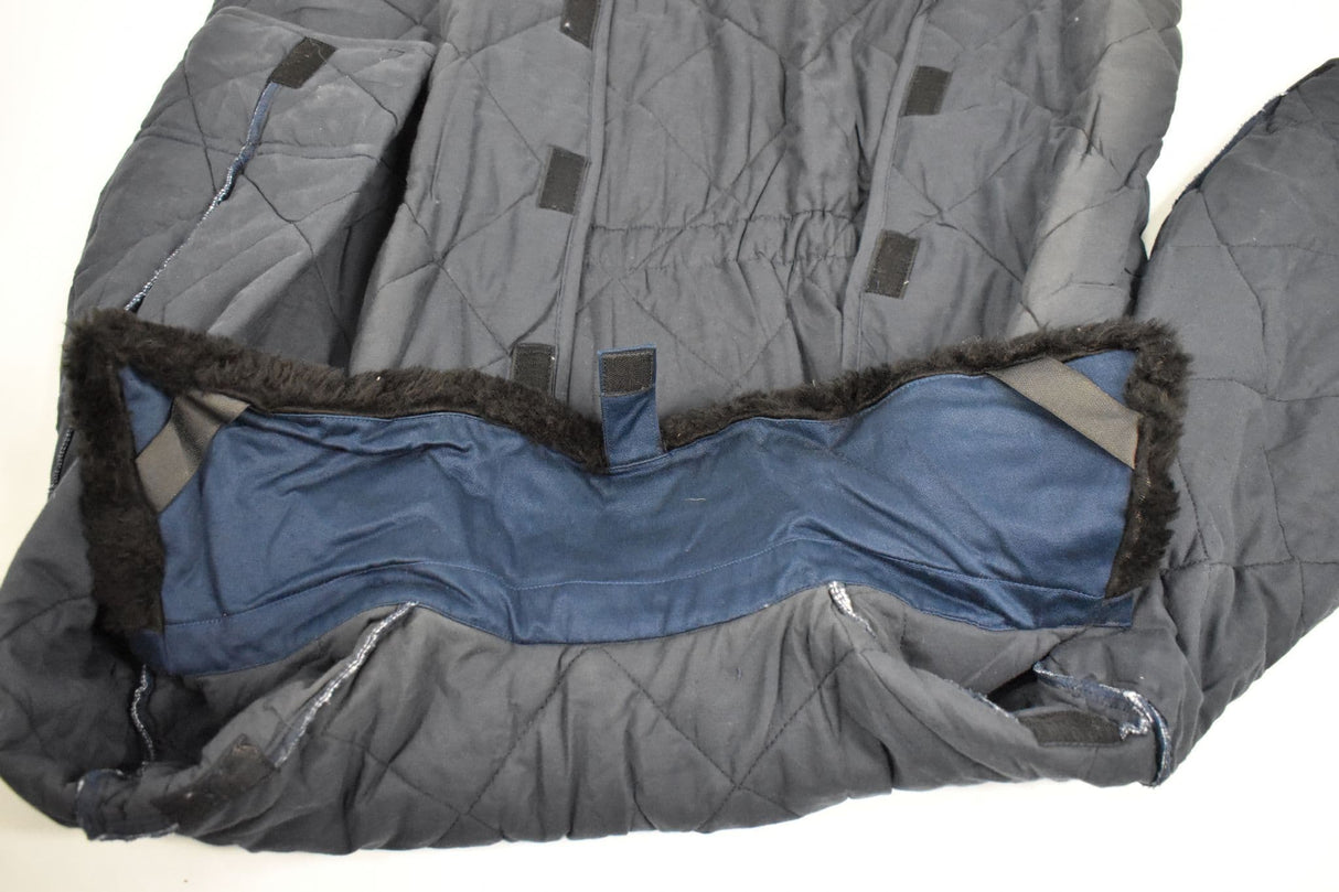 Hungarian Army Quilted Liner and Collar Navy Blue