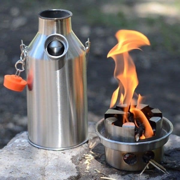Kelly Kettle Stainless Steel Trekker Complete Kit - For the Solo Camper