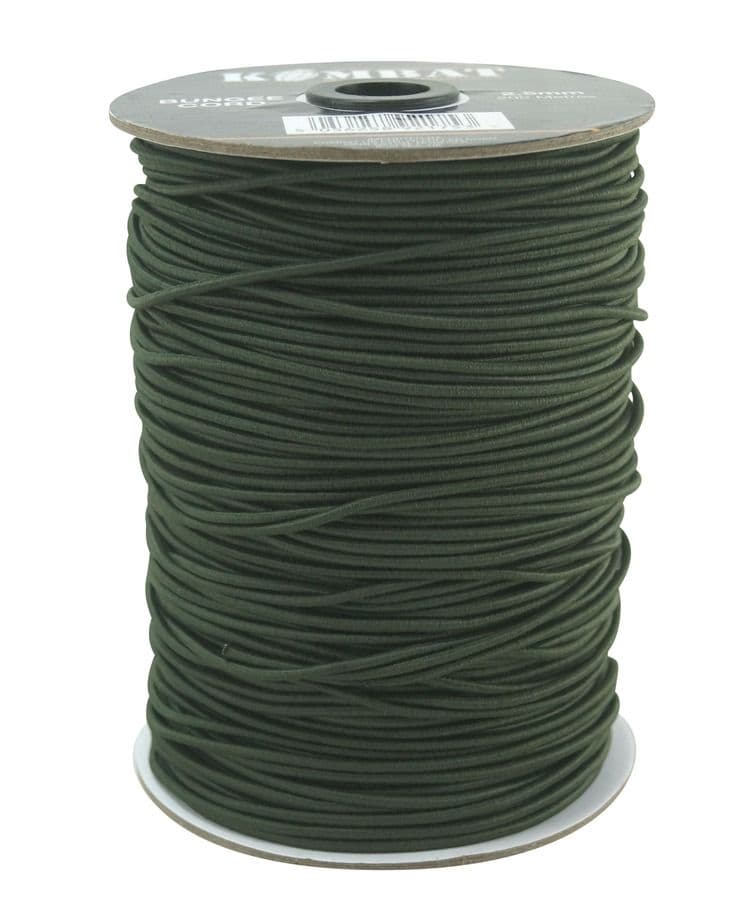 Kombat UK 2.5mm Bungee Cord - 200m - Olive Green