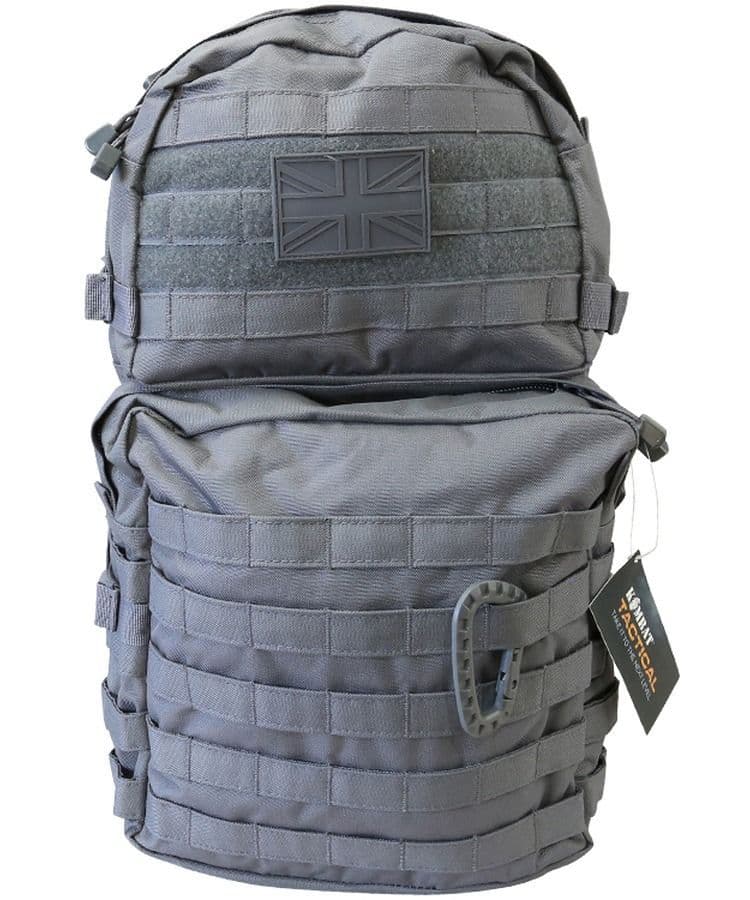 Kombat UK 40L Large Molle Rucksack Bag - Gun Metal Grey
