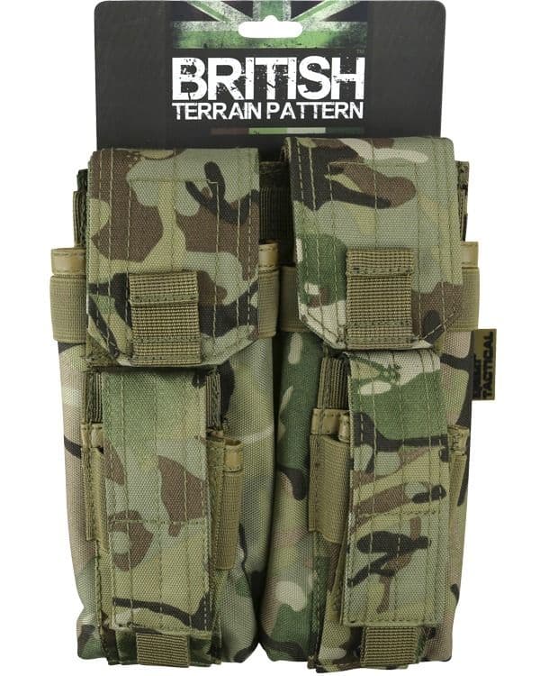 Kombat UK Double Mag Pouch with Pistol Mag - BTP