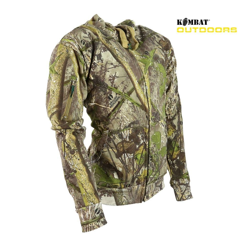 Kombat UK Full Zip Hunting Hoodie in English Hedgerow Camo