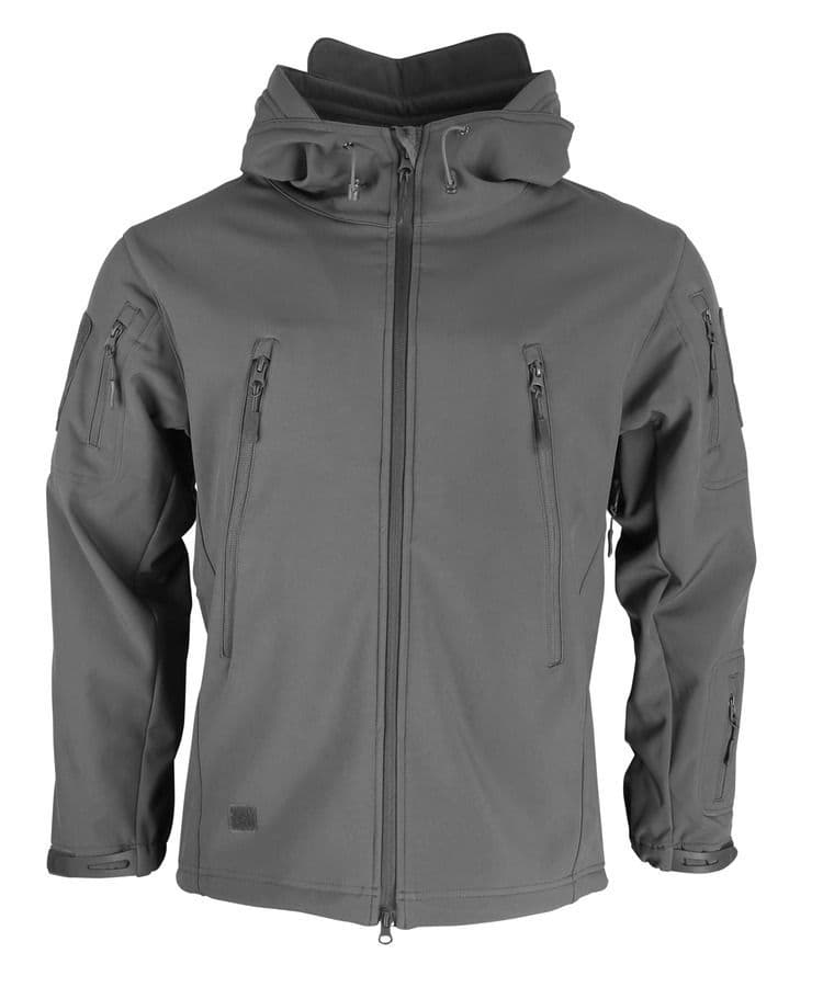 Kombat UK Patriot Tactical Soft Shell Jacket in Gunmetal Grey