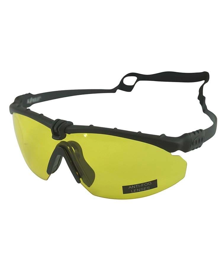 Kombat UK Ranger Glasses with Yellow Lenses - Black Frame