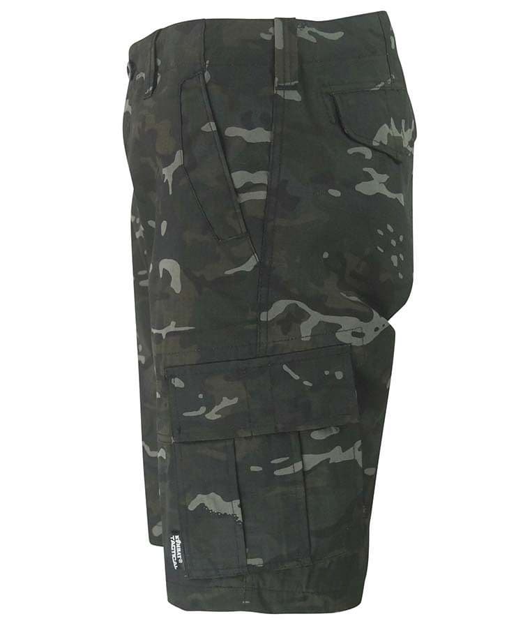 Kombat UK Recon Cargo Shorts in BTP Black Camo
