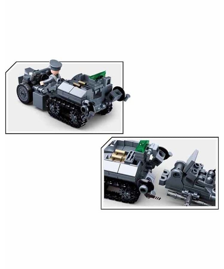 Kombat UK Sluban German 4 into 1 Building Block Set - B0681