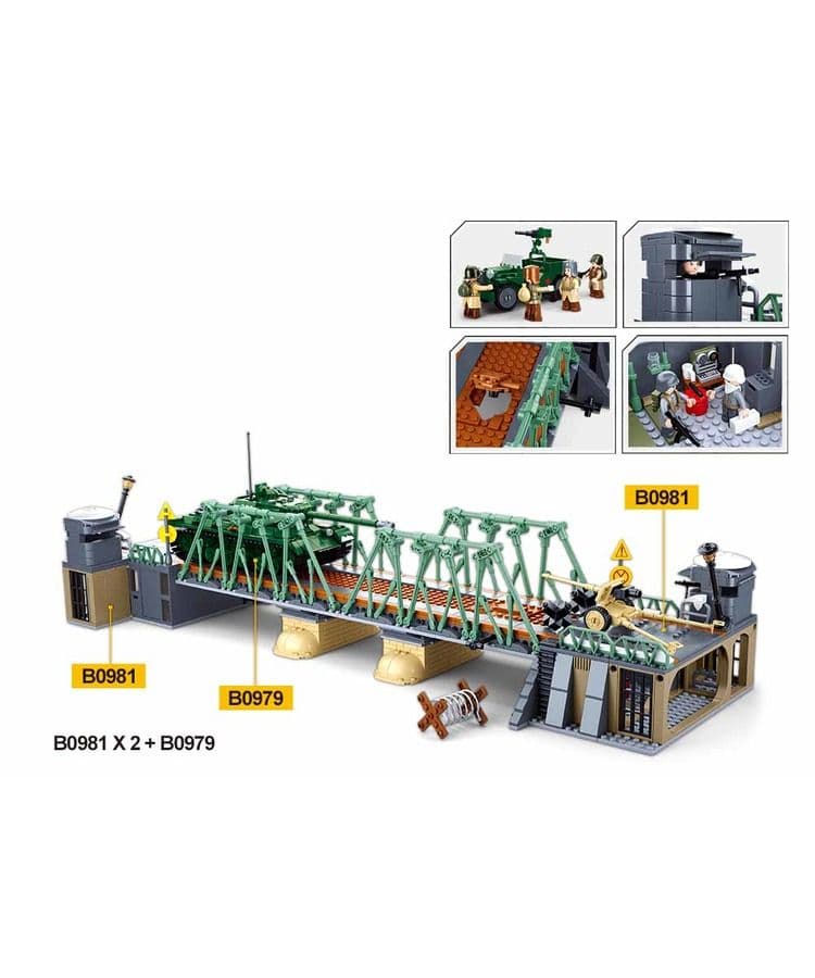 Kombat UK Sluban Battle of 1944 Building Blocks Set - B0981