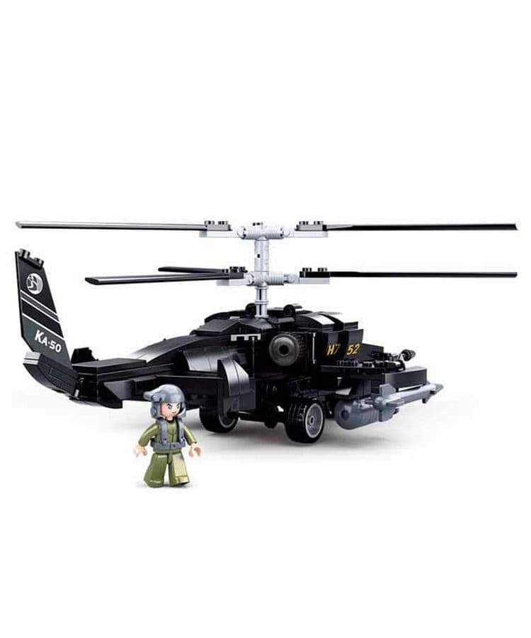 Kombat UK Sluban Combat Helicopter Building Block Set - B0752