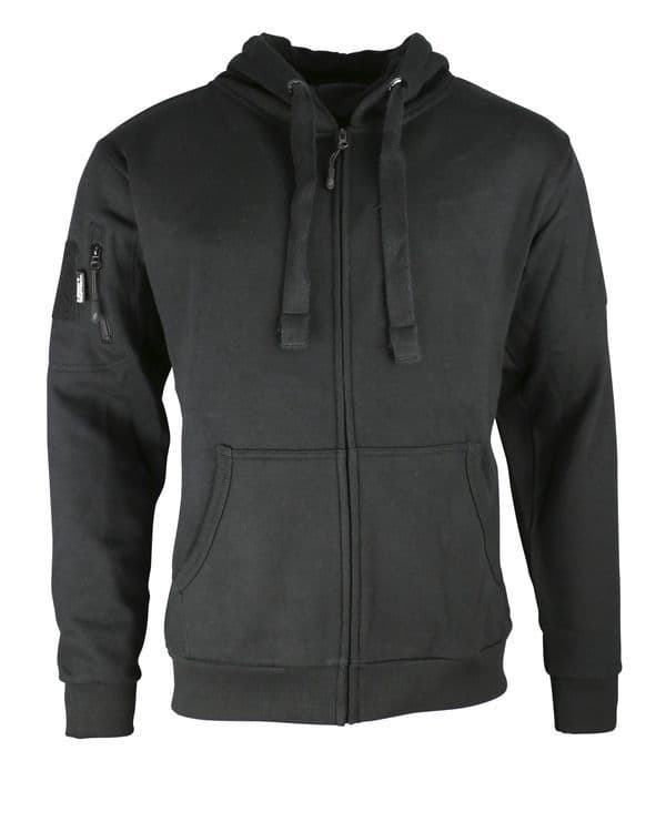 Kombat UK Spec-Ops Full Zip Hoodie in Black