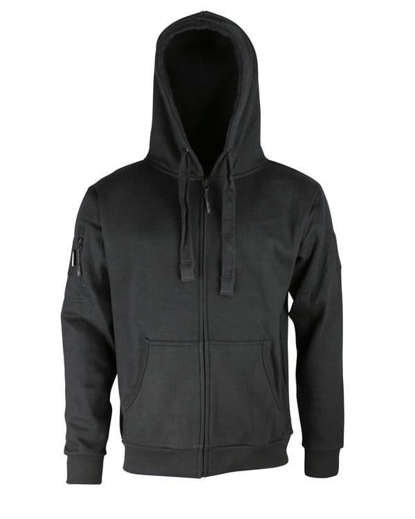 Kombat UK Spec-Ops Full Zip Hoodie in Black