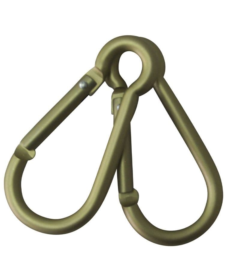Kombat UK Standard Carabiner Pairs - 8mm - Coyote