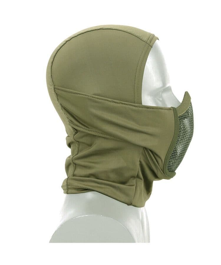 Kombat UK Tactical Operators Mesh Balaclava Face Mask - Olive