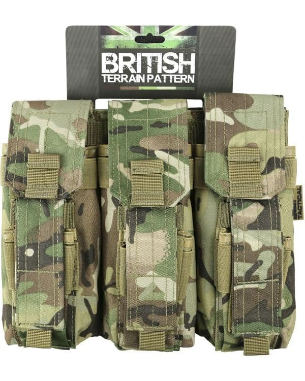 Kombat UK Triple Mag Pouch with Pistol Mag - BTP