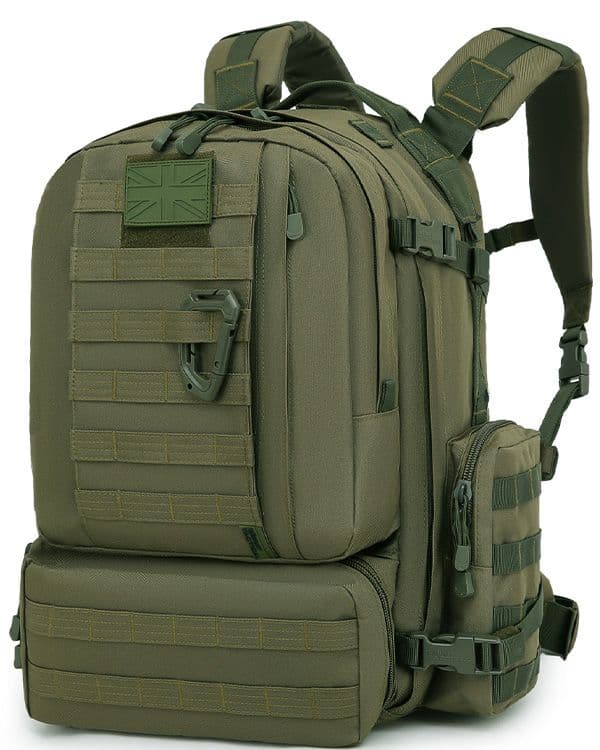 Kombat UK Viking Patrol Pack 60-Litre Tactical Backpack - Olive Green