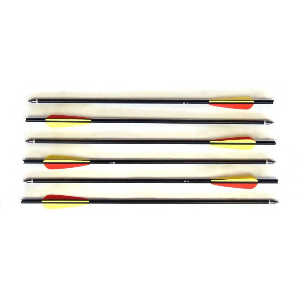 Man Kung 20 Inch Aluminium Crossbow Bolts black - 6-pack (Ø9mm)