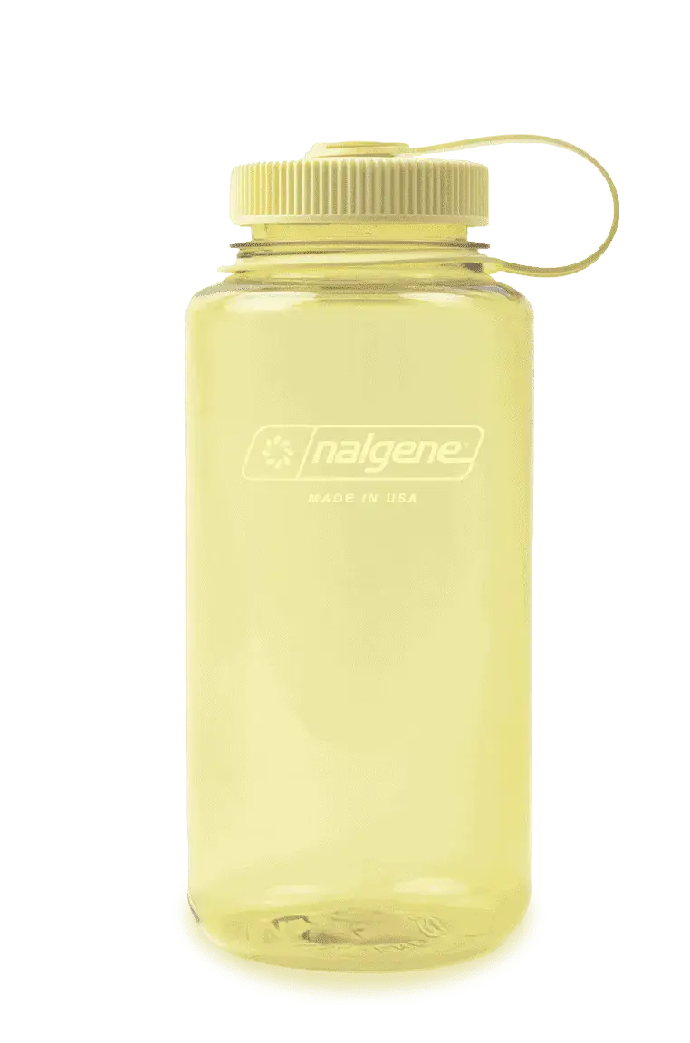Nalgene 32oz / 1L Wide Mouth Sustain Water Bottle - Monochrome Butter