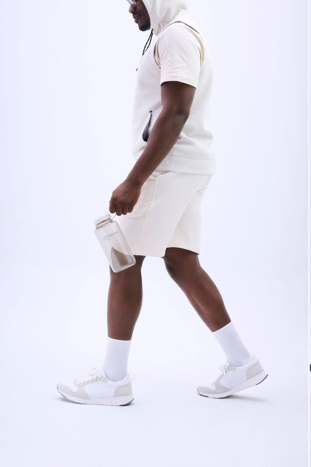 Nalgene 32oz / 1L Wide Mouth Sustain Water Bottle - Monochrome Cotton