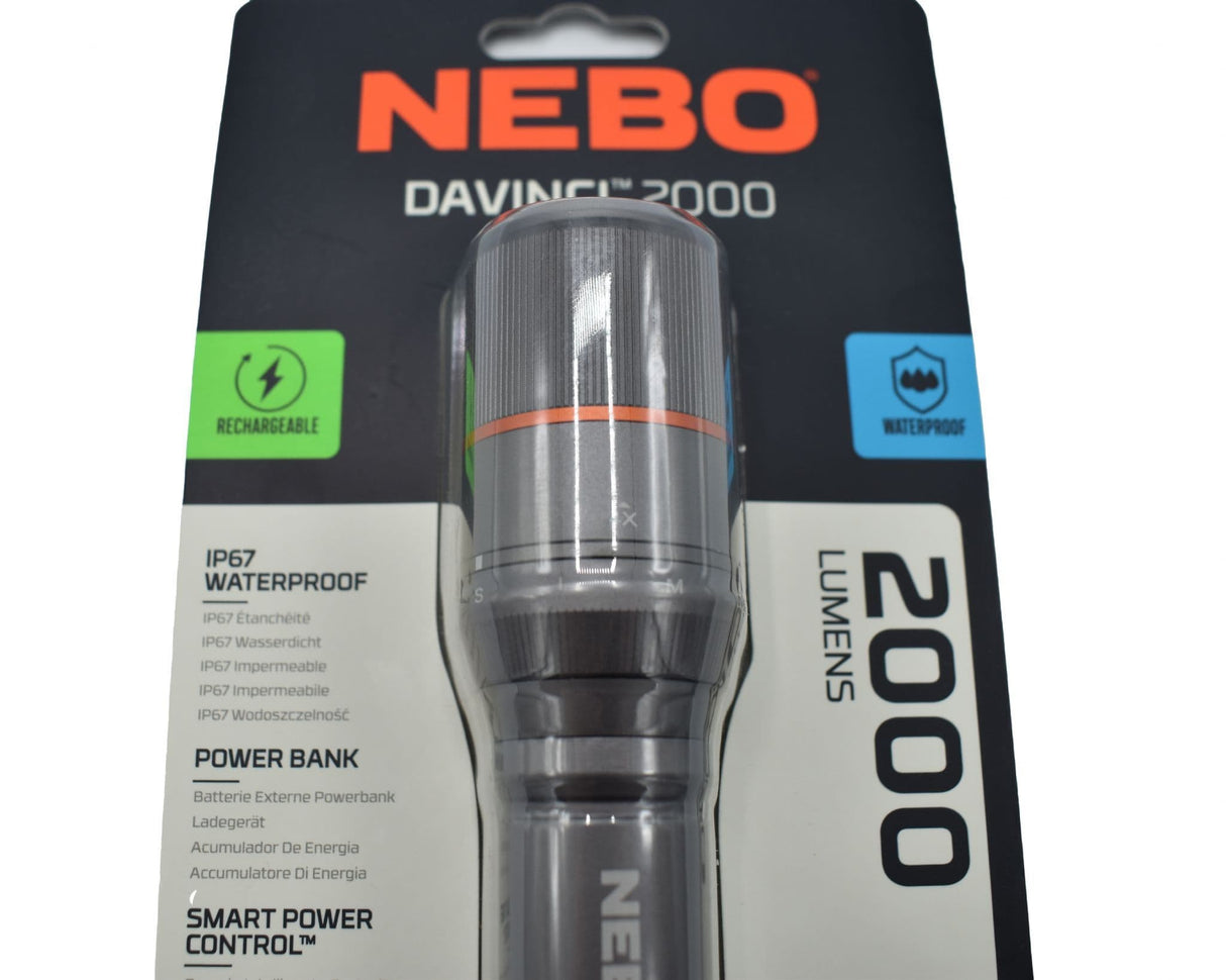 Nebo Davinci 2000 Lumen Rechargeable Flashlight