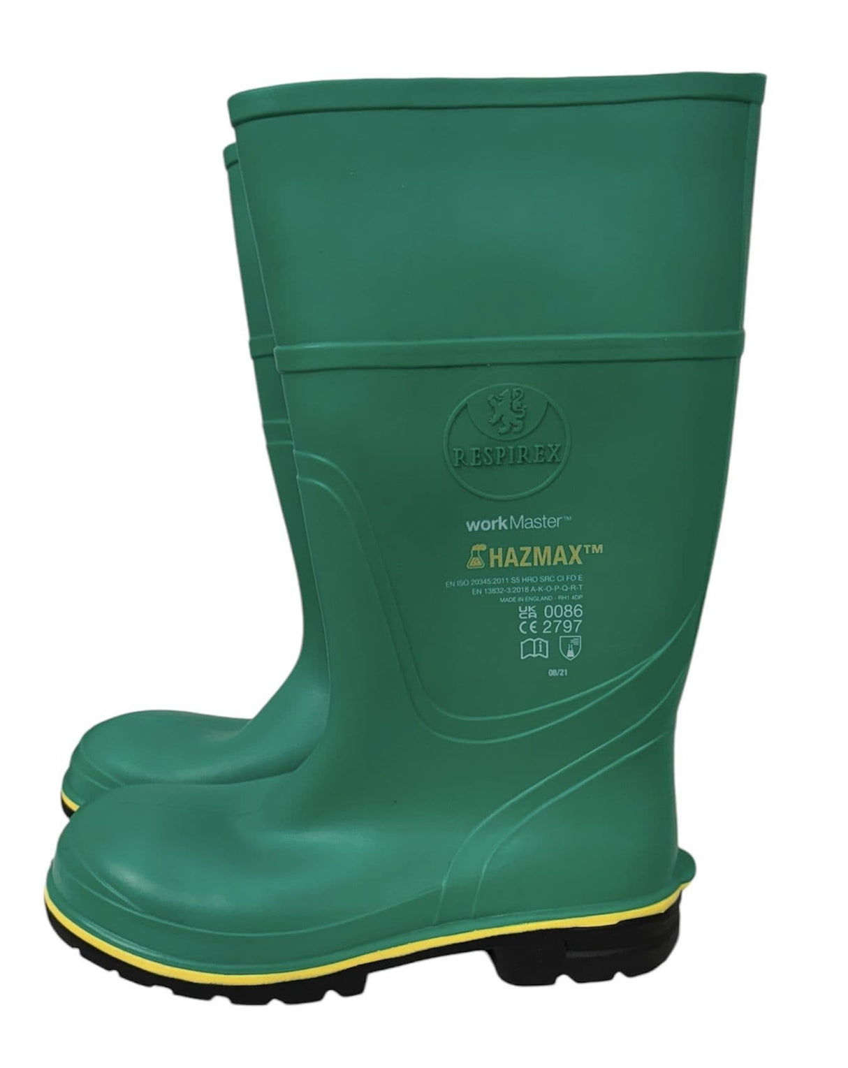 Respirex Hazmax Chemical Protection Steel Toe Boots - Brand New