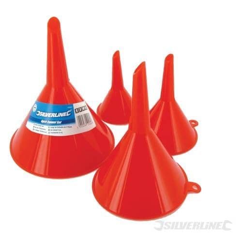 Silverline 4pc Funnel Set