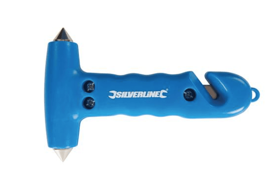 Silverline Emergency 150mm Hammer & Belt Cutter