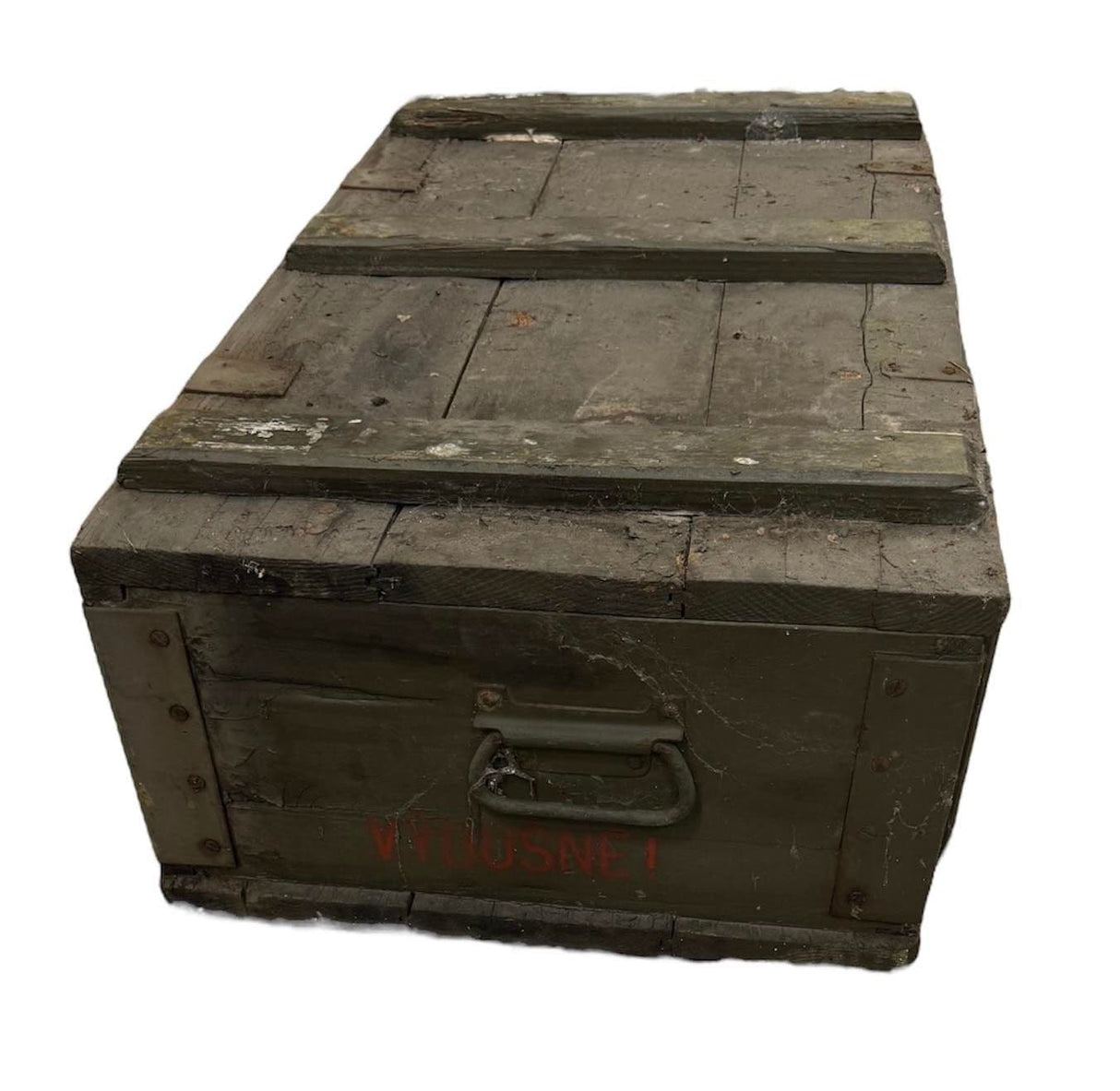 Soviet Military Large Wooden Ammo Box Crate V7