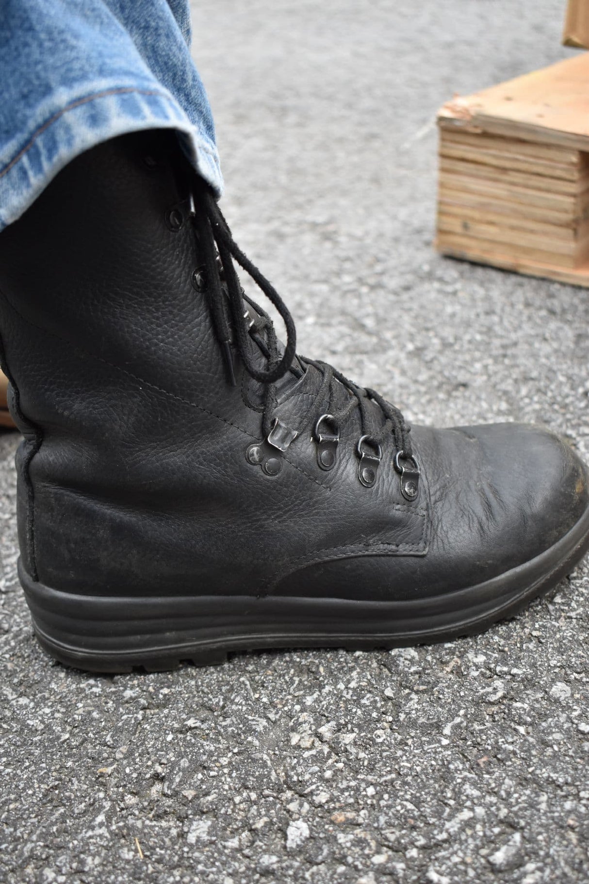 Swiss Military Black Para Boots - Grade 1