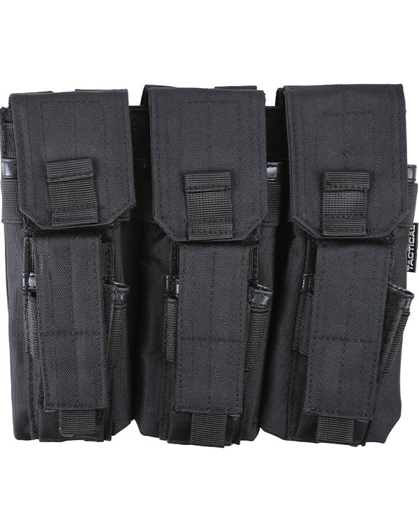 Kombat UK Triple Mag Pouch WITH Pistol Mag - Black