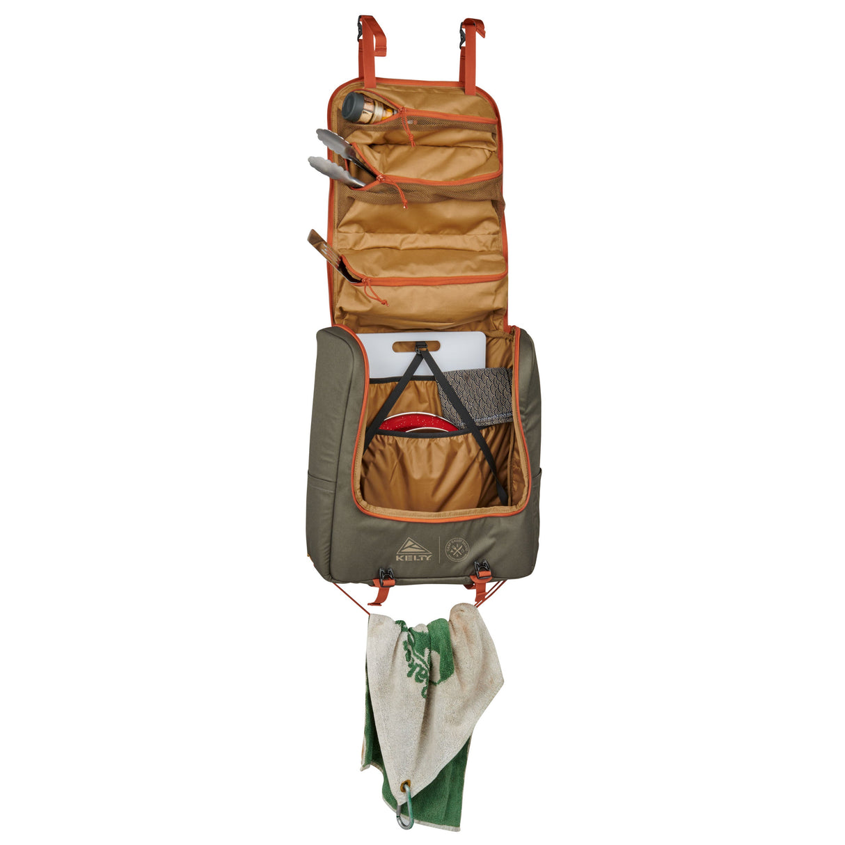 Kelty Camp Galley Deluxe Camp Kitchen Organiser - Beluga / Dull Gold