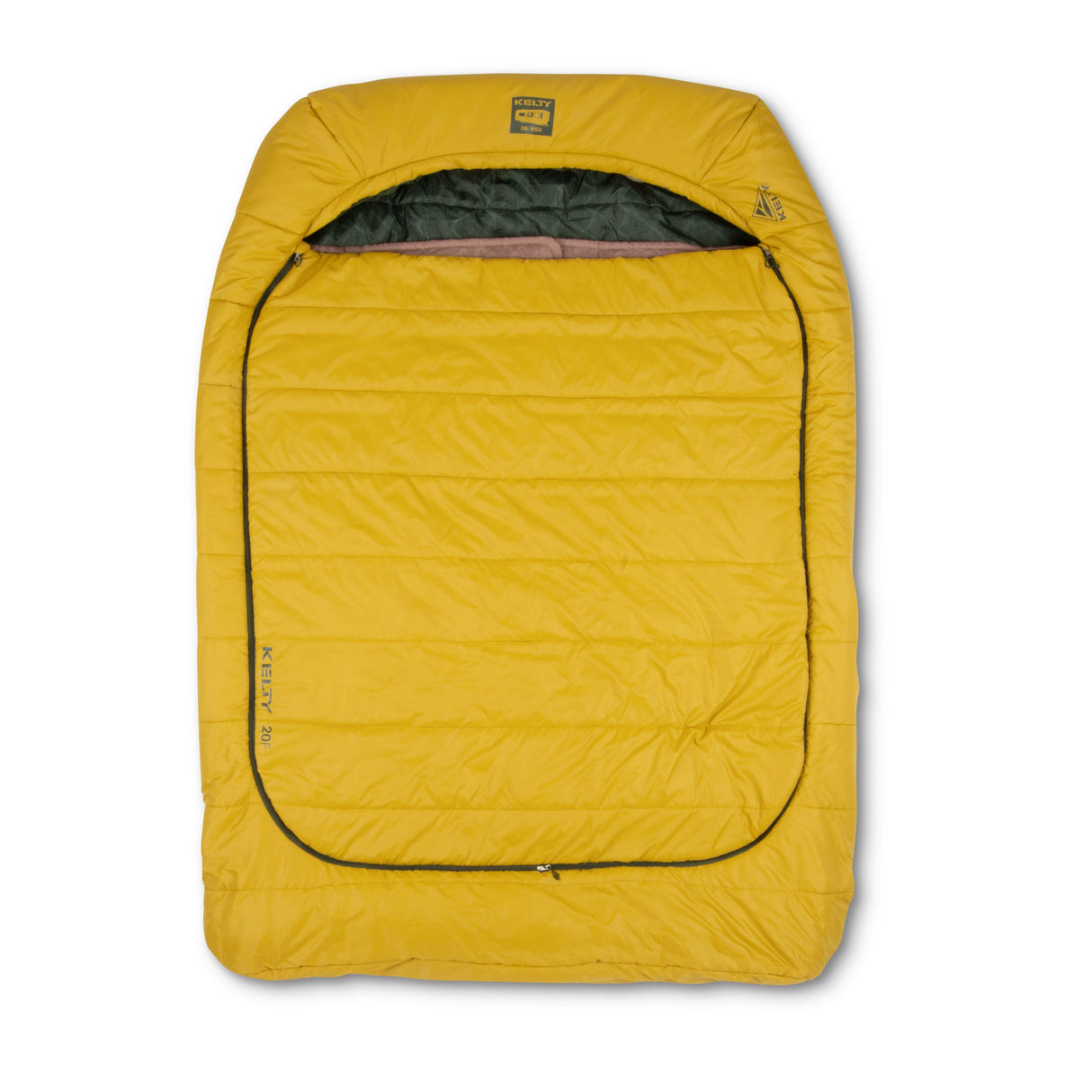 Kelty Tru Comfort Doublewide 20F Sleeping Bag - Olive Oil / Gamescape