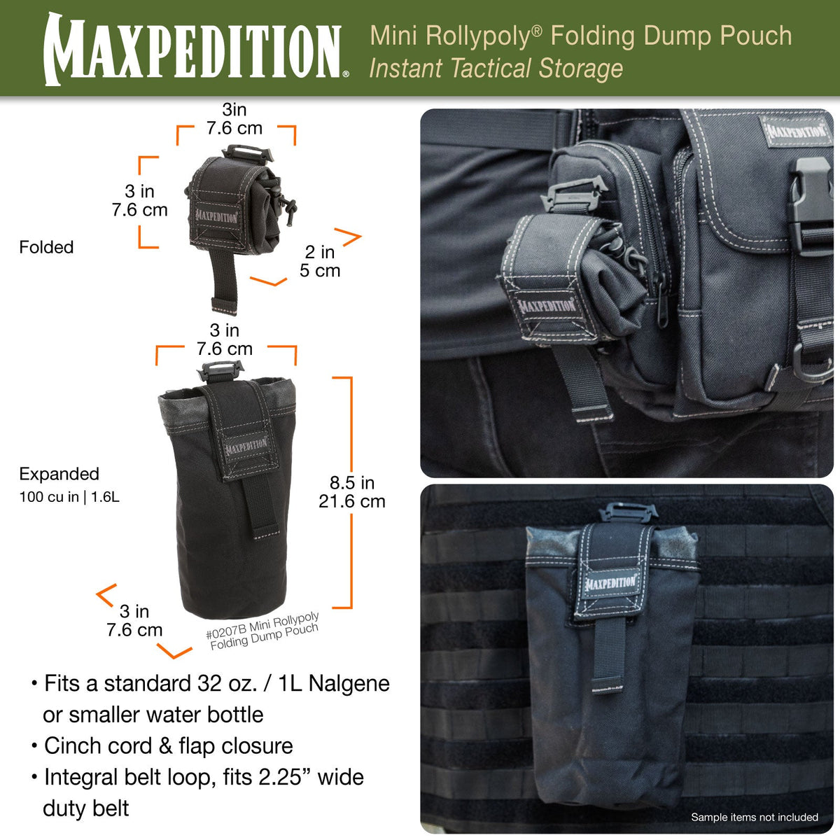 Maxpedition Mini ROLLYPOLY Foliage Green Dump Pouch