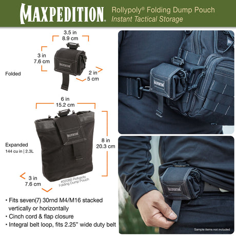 Maxpedition ROLLYPOLY Foliage Green Folding Dump Pouch