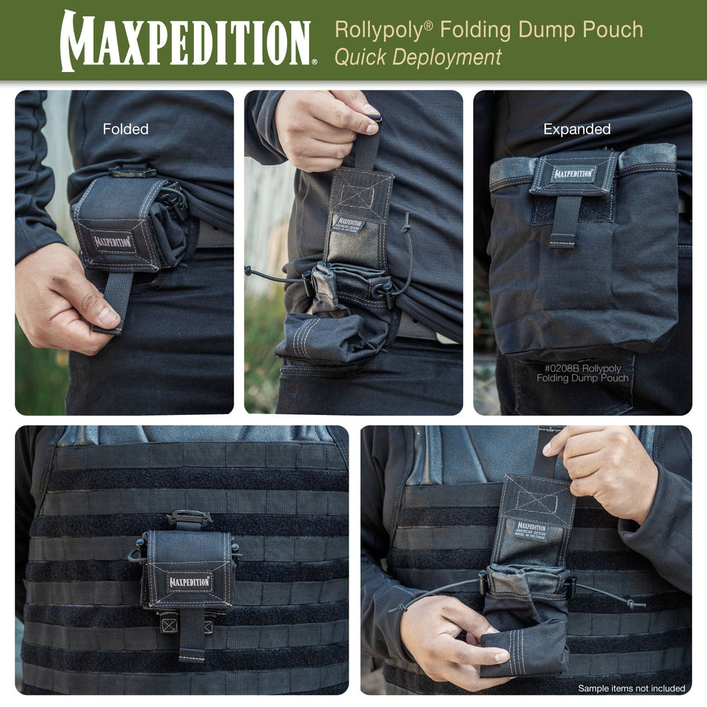 Maxpedition ROLLYPOLY Green Folding Dump Pouch