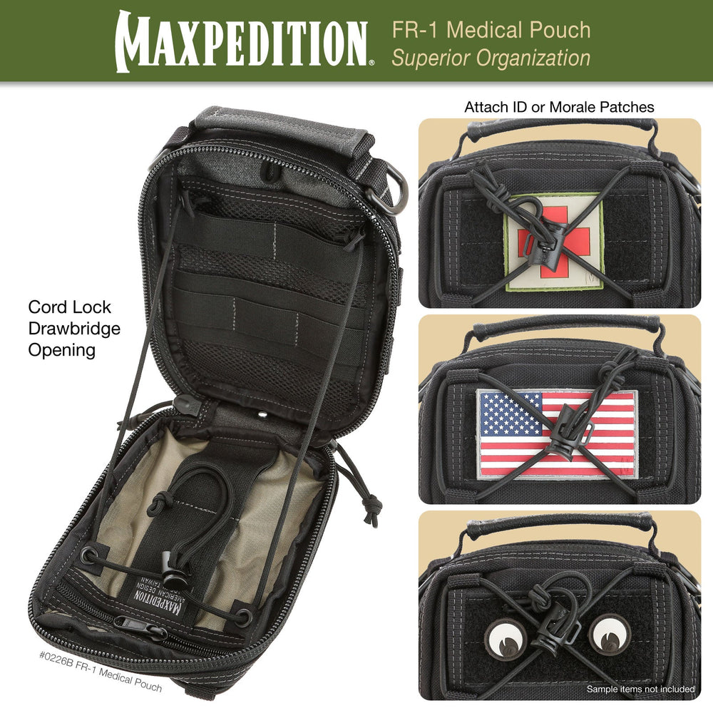 Maxpedition FR-1 Combat Black Medical Pouch