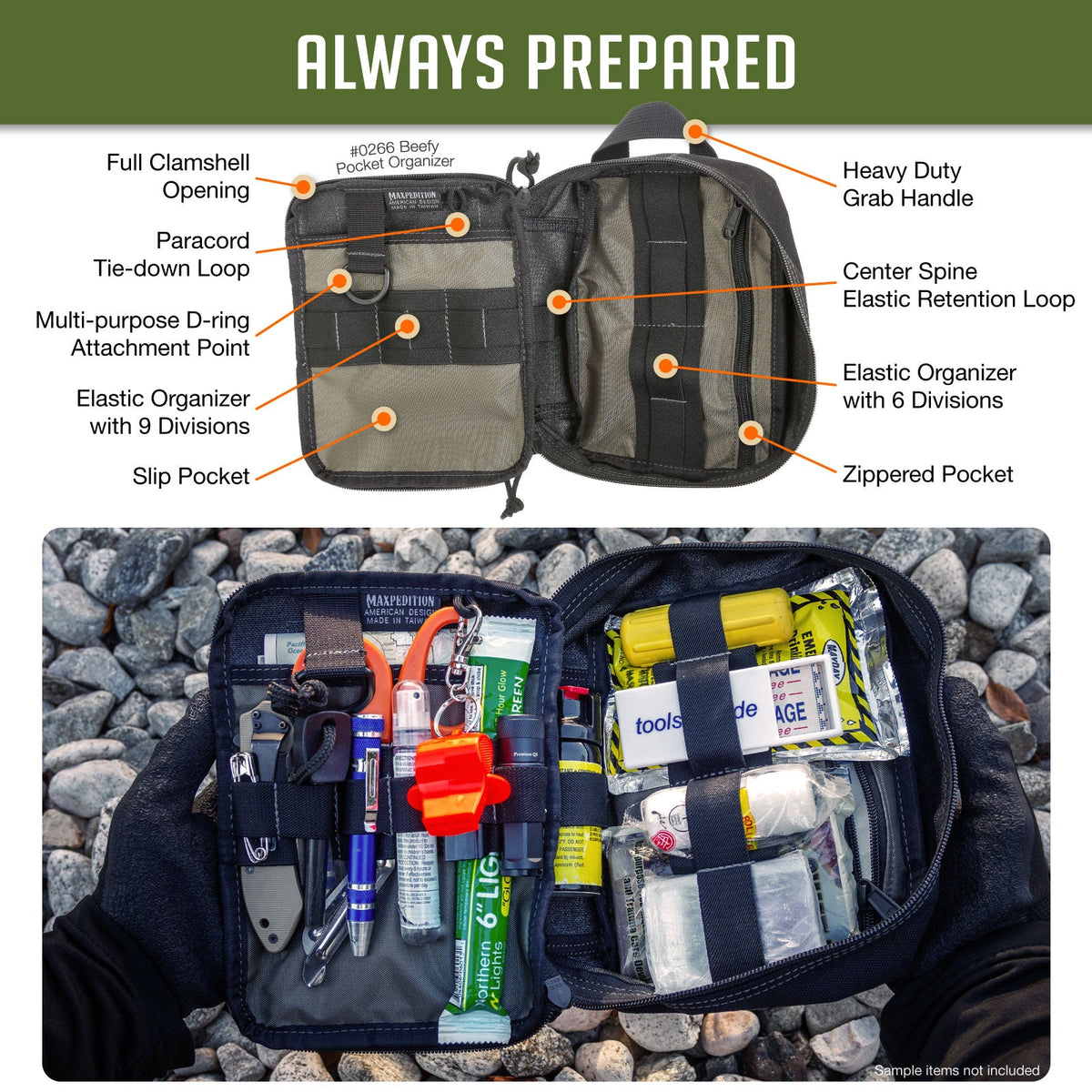 Maxpedition BEEFY Khaki Pocket Organiser