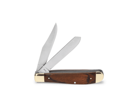 Buck 382 Trapper Folding Lock Knife - Woodgrain