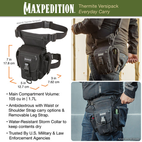 Maxpedition Thermite Black Versipack