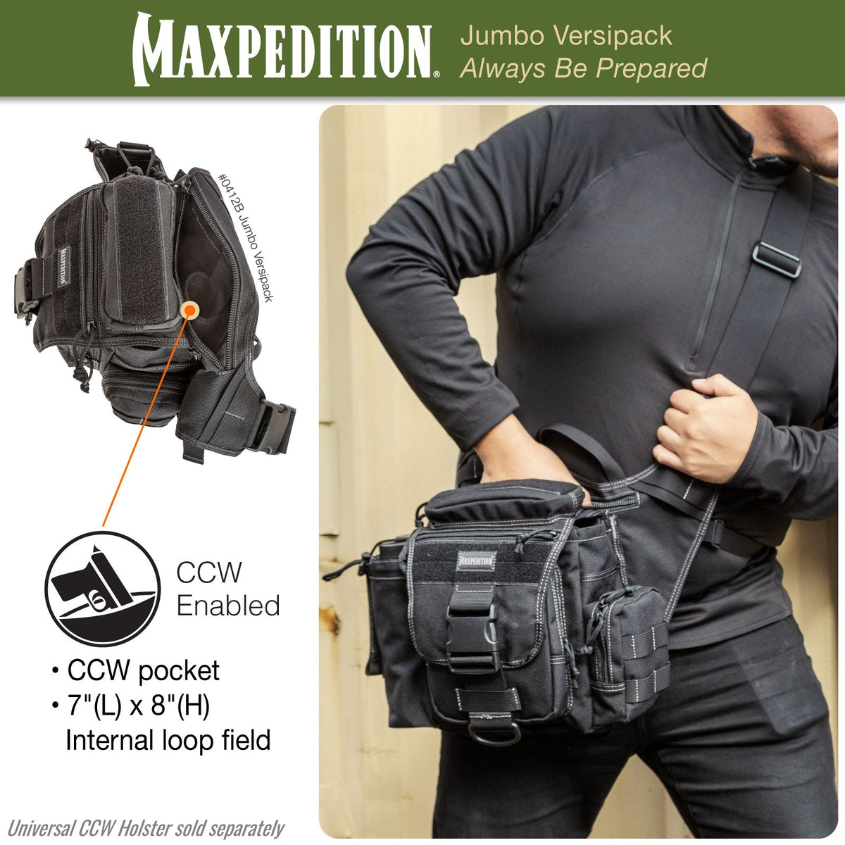 Maxpedition Jumbo Khaki Versipack