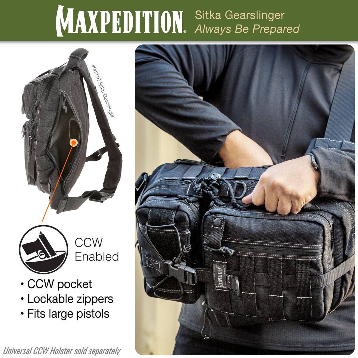 Maxpedition Sitka Khaki Foliage Gearslinger
