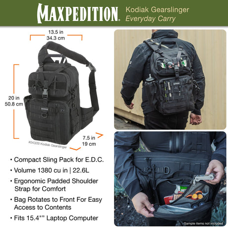Maxpedition Kodiak Black Gearslinger