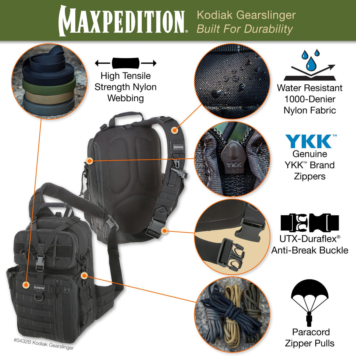 Maxpedition Kodiak Wolf Grey Gearslinger