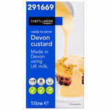 Chef's Larder Devon Custard 1 Litre - Bulk Food Ration Storage