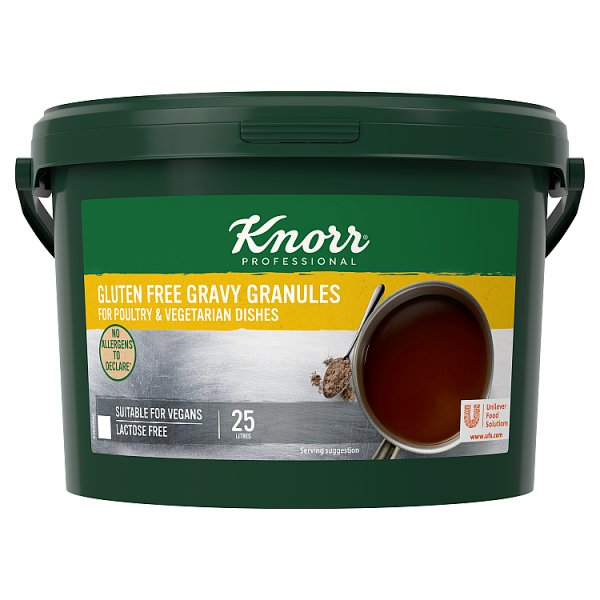 Knorr® Professional Gravy Granules Gluten Free for Poultry Dishes 25 Litre - Bulk Food Ration Storage