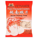 2kg Mekong Vietnamese Prawn Flavoured Crackers - Bulk Food Ration Storage